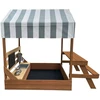 AXI Bo Sandbox with Roof and Picnic Bench Brown