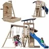 AXI Wooden Large Playground Swings Slide Tower + Sandbox