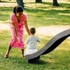 AXI Wooden Playground Tower with Double Swing, Climbing Ladders, and XLL Slide