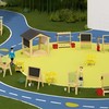 CLASSIC WORLD EDU didelis medinis namelis-pavėsinė-žaidimų aikštelė