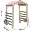 CLASSIC WORLD EDU Wooden Garden Gate Pergola Flower Stand