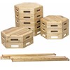 CLASSIC WORLD EDU Wooden Track Balance Beam XXL Motor Activity Track