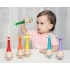 Usorteret CLASSIC WORLD CW40527 Rattle 2in1 medinis vaivorykštės instrumentas Maracas 1 vnt.