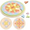 Medinė Montessori mandala dėlionė su gėlių motyvais CLASSIC WORLD