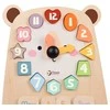 CLASSIC WORLD medinis meškiuko laikrodis Montessori 3in1