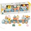 Classic World Montessori Žaislas - Ocean Kolejka, Medinė, Pastelinės Spalvos