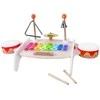 Classic World Klasikinis pasaulis komplektuoja muzikos instrumentus vaikams ksilofonas tarker cymbals būgnų plokštelių plokštelių trikampio trikampio varpas 9 el.