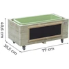 Classic World Wooden Flower Pot on Wheels for Children with Blackboard
