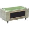 Classic World Wooden Flower Pot on Wheels for Children with Blackboard