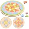 Medinė Montessori mandala dėlionė su gėlių motyvais CLASSIC WORLD