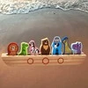 Tooky Toys Medinė dėlionė galvosūkis vaikams Nojus ir gyvūnai TOOKY TOY