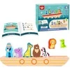 Tooky Toys Medinė dėlionė galvosūkis vaikams Nojus ir gyvūnai TOOKY TOY