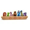 Tooky Toys Medinė dėlionė galvosūkis vaikams Nojus ir gyvūnai TOOKY TOY