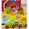 Tooky Toys TOOKY TOY medinės fermos figūrėlės lagamine