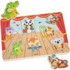Viga Toys VIGA Dėlionė su garso efektu Muzikuojantys gyvūnai