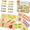 Dėlionė Viga Toys VIGA Wooden Puzzle Set Match Numbers Montessori Puzzle