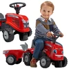 Nsh Nordic FALK Traktorius Vaikams Massey Ferguson Raudonas su Priekaba