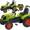 Vaikiškas pedalinis traktorius Falk Claas 1040AB, su priekaba, žalias
