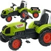 Vaikiškas pedalinis traktorius Falk Claas 1040AB, su priekaba, žalias
