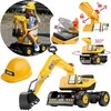 FALK Koparka JCB Modelis Su Rotuojančia Žarna Geltona