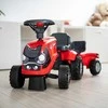 FALK Traktorius Baby CASE IH su Priekaba Raudonas