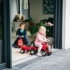 FALK Traktorius Baby CASE IH su Priekaba Raudonas