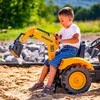FALK Pedalinis Traktorius Komatsu su Kasimo Kranas ir Priekaba