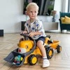 Vaikiškas važiuojamas traktorius su kaušu ir priekaba FALK