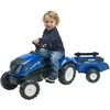 FALK „New Holland“ pedalinis traktorius su priekaba ir atidaromu variklio dangčiu, 2-5 metų vaikams