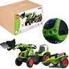 FALK Pedal Tractor with Bucket and Trailer Žalias CLAAS from 3 Years