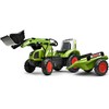 FALK Pedal Tractor with Bucket and Trailer Žalias CLAAS from 3 Years