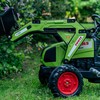 FALK Pedal Tractor with Bucket and Trailer Žalias CLAAS from 3 Years