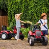 FALK Valtra S4 Burgundy Pedal Tractor with Trailer 3-7 metai