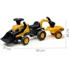 FALK JCB Traktorius Su Priekaba, Šake, Ir Kastuvu, Tylios Padangos, 1-3 Metai