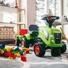 Vaikiškas traktorius Falk Baby Claas, su priekaba, žalias