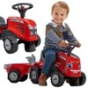 FALK Traktorius Vaikams Massey Ferguson Raudonas su Priekaba