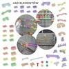 MASTERKIDZ Ball Track Construction Set STEM Board 440 pieces