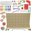 MASTERKIDZ laisvai pastatoma STEM kūrybinio mokymosi lenta 166 x 125 cm ir priedų rinkinys