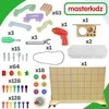 MASTERKIDZ laisvai pastatoma STEM kūrybinio mokymosi lenta 166 x 125 cm ir priedų rinkinys