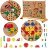 MASTERKIDZ Geometrinių Formų Rinkinys Kločiams STEM 260 vnt.