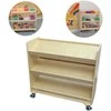 MASTERKIDZ Shelf on Wheels - 3 Shelves for STEM Board Accessories 800H x 800L