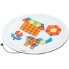 MASTERKIDZ Round LED Light Panel Colorful + Montessori Mosaic Blocks 140 pcs.