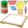 MASTERKIDZ LED sensorinė dėžutė + Montessori mozaikos kaladėlės, 140 vnt.