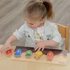 Medinė dėlionė MASTERKIDZ skaičiai, spalvos ir daržovės