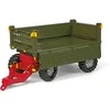 Rolly Toys rollyTrailer „Rolly Multi“ dviejų ašių žalia priekaba savivartė