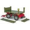 Rolly Toys rollyTrailer „Rolly Multi“ dviejų ašių žalia priekaba savivartė