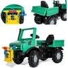 Pedalinis sunkvežimis Rolly Toys RollyUnimog Forst Mercedes-Benz su gervė