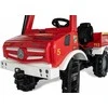 Vaikiškas pedalinis ugniagesių automobilis RollyUnimog Fire Mercedes Benz (‎038220) + švyturėlis