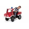 Vaikiškas pedalinis ugniagesių automobilis RollyUnimog Fire Mercedes Benz (‎038220) + švyturėlis