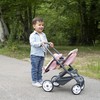 SMOBY Lėlių dvynių vežimėlis Maxi Cosi Quinny, rožinis